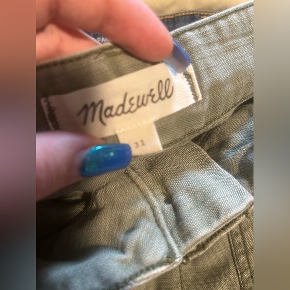 Madewell Griff Tapered Fatigue Cargo Pants in Olive - Picture 9 of 9